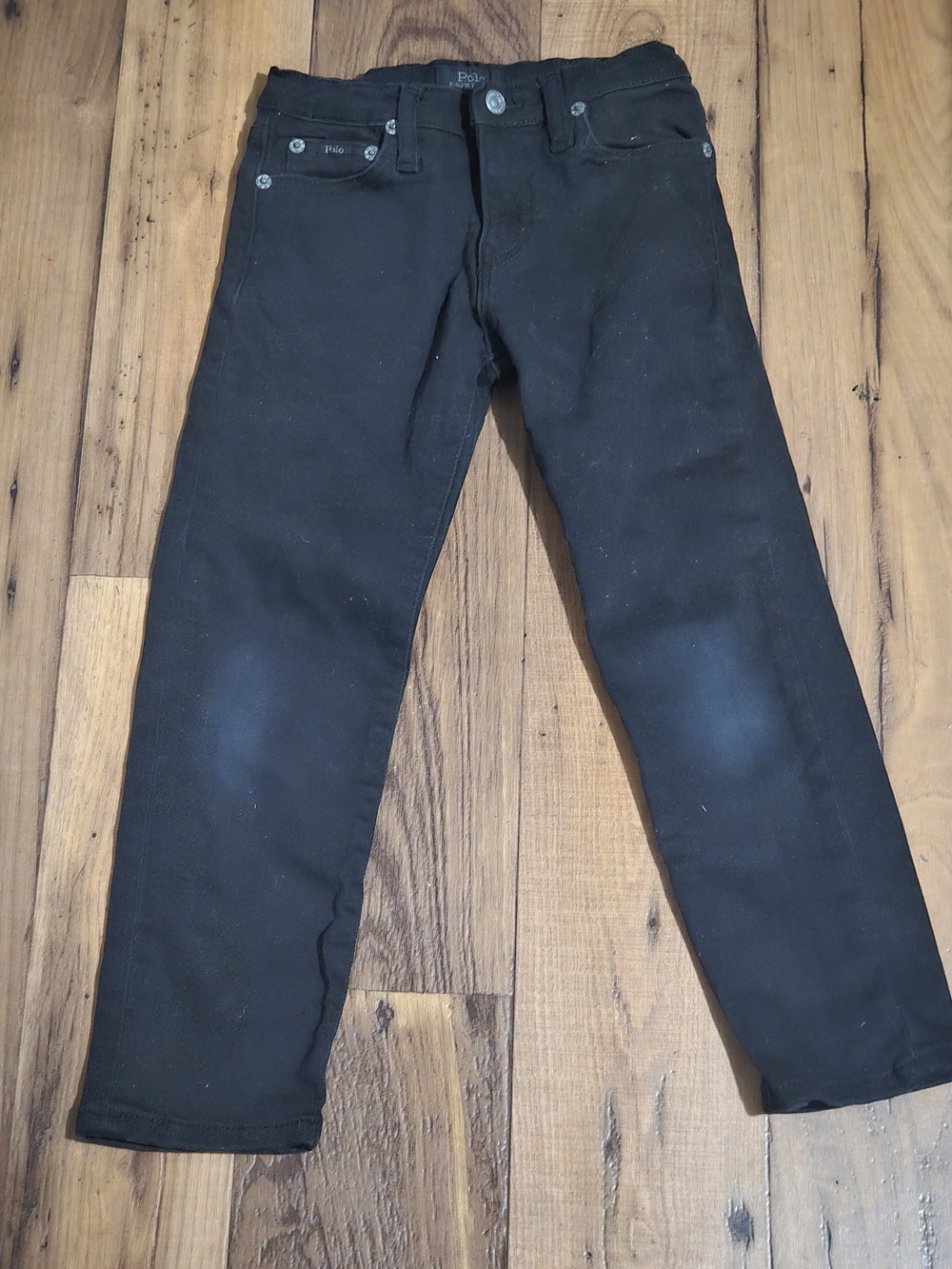 Polo by Ralph Lauren Slim Straight Boy Jeans in Black